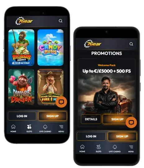 7Gear Casino on Mobile